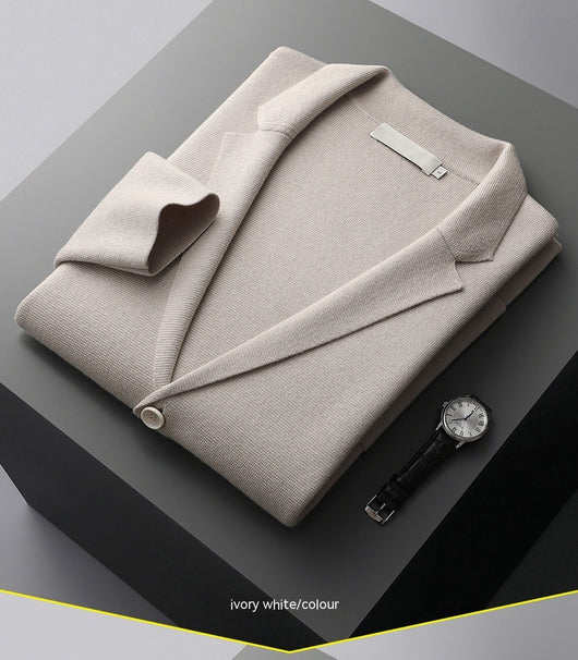 Saco Cardigan de Lana Tejida para Hombre - Elegante, Casual y Profesional - Image 21