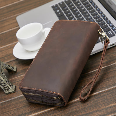 Billetera Larga para Hombre en Cuero Genuino Estilo Retro - Image 20