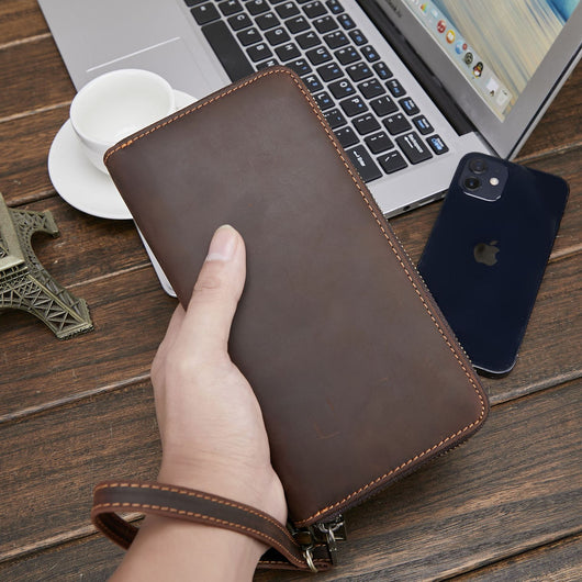 Billetera Larga para Hombre en Cuero Genuino Estilo Retro - Image 21