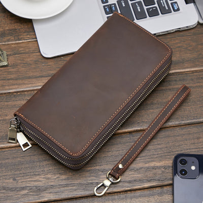 Billetera Larga para Hombre en Cuero Genuino Estilo Retro - Image 22
