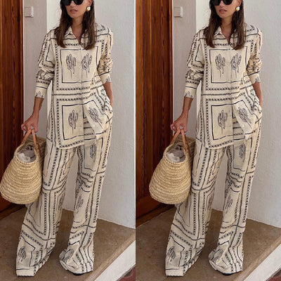 Conjunto de Pijama Estampado de Dos Piezas para Casa - Image 15