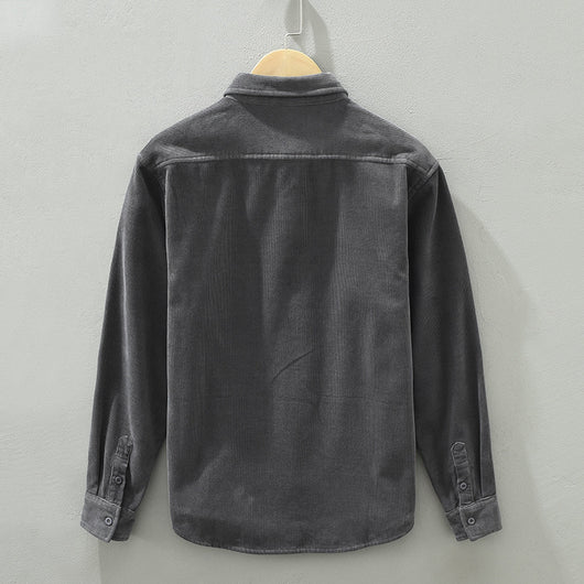 Abrigo Polar Suelto Versátil para Hombre - Camisa Cálida de Ocio - Image 11