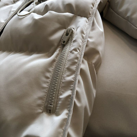 Chaqueta Acolchada Suelta con Capucha para Mujer - Image 16