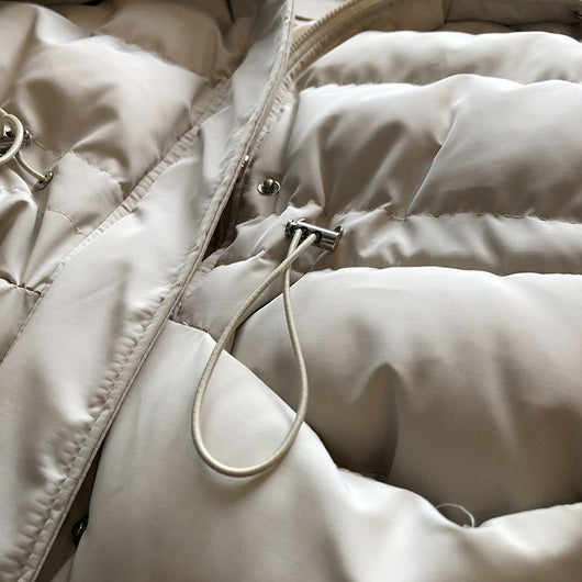 Chaqueta Acolchada Suelta con Capucha para Mujer - Image 17