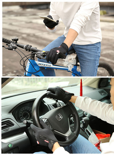Guantes Moto Invierno Pantalla Táctil Impermeables con Forro Térmico - Image 36