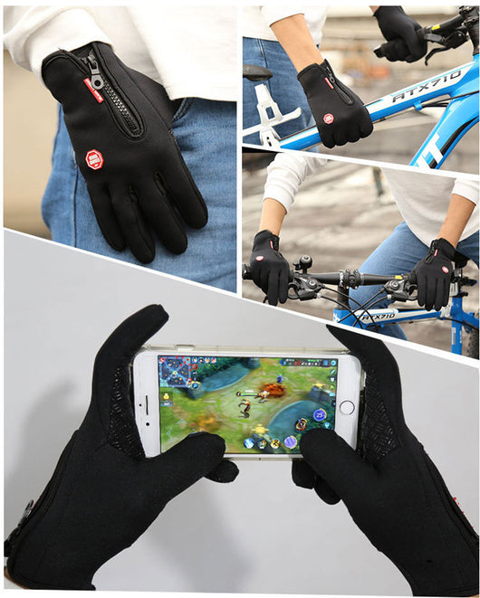 Guantes Moto Invierno Pantalla Táctil Impermeables con Forro Térmico - Image 37