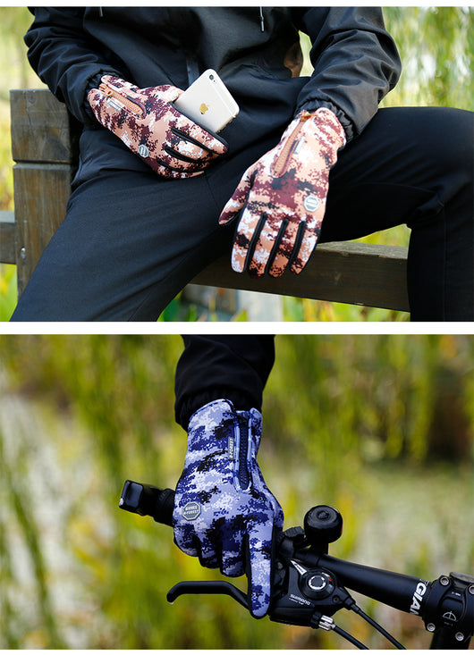 Guantes Moto Invierno Pantalla Táctil Impermeables con Forro Térmico - Image 38