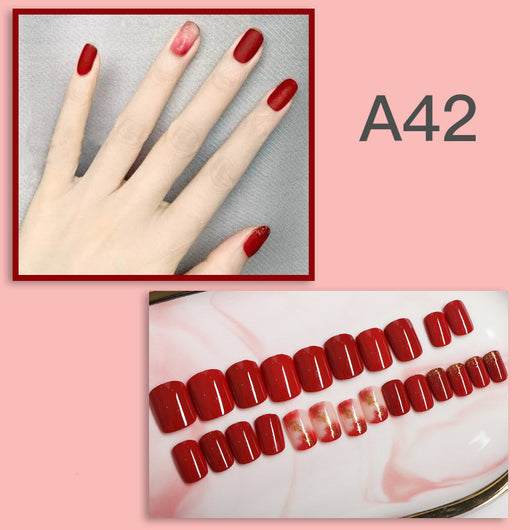 Uñas Postizas Removibles - Set de 24 Piezas Reutilizables - Image 44