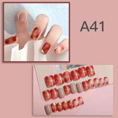 Uñas Postizas Removibles - Set de 24 Piezas Reutilizables - Image 47