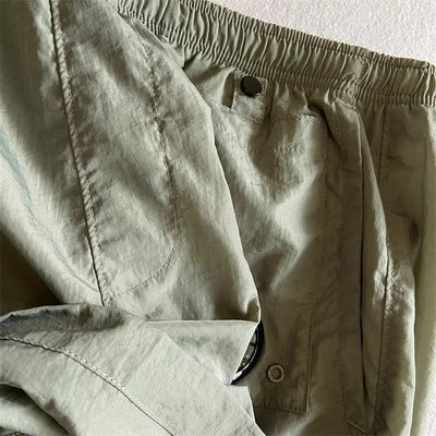 Pantalones Cortos Deportivos Sueltos de Nylon para Playa - Estilo Juvenil Verano - Image 30