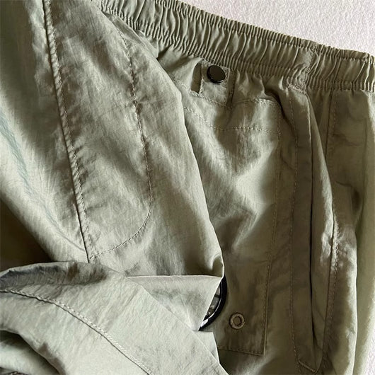 Pantalones Cortos Deportivos Sueltos de Nylon para Playa - Estilo Juvenil Verano - Image 30