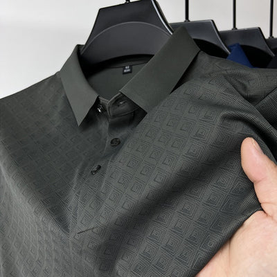 Camiseta Elegante de Seda de Hielo de Manga Corta para Hombre - Image 9