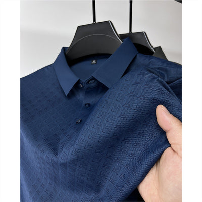 Camiseta Elegante de Seda de Hielo de Manga Corta para Hombre - Image 12