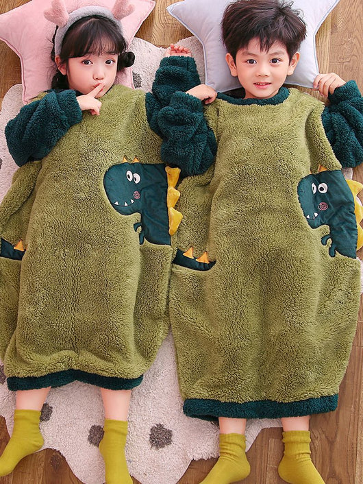 Pijama Dinosaurio Enterizo Cómodo para Niños - Image 10