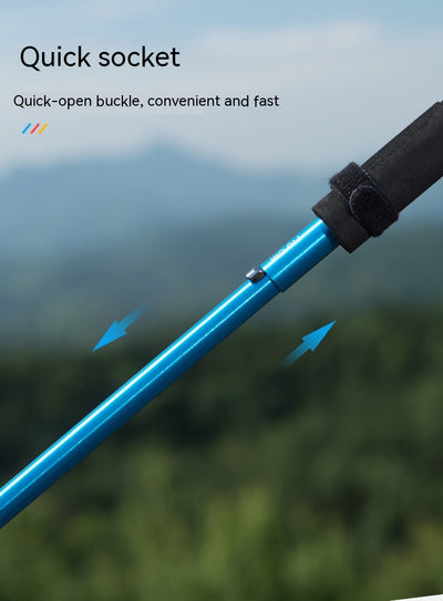 Bastón de Senderismo Plegable de Aluminio y Carbono para Terreno Accidentado - Image 15