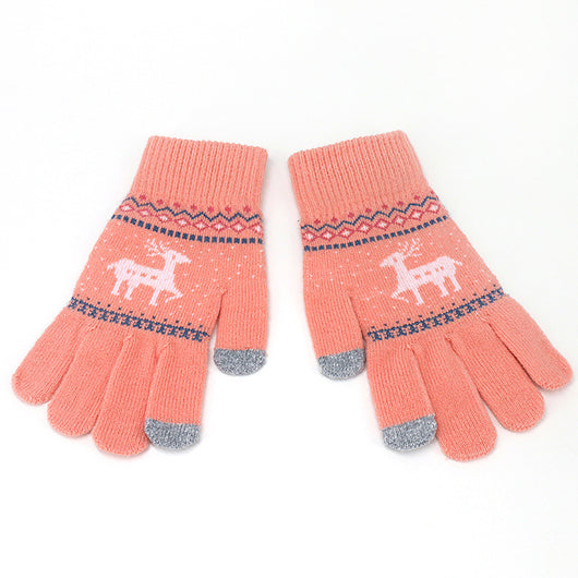 Guantes Tejidos con Patrón Navideño Jacquard - Image 7