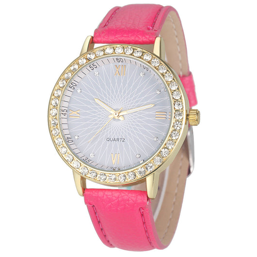 Reloj de Mujer Cara de Sol con Cuarzo y Detalles de Diamantes - Image 4
