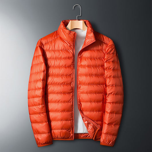 Chaqueta Acolchada de Plumas Ligera con Cuello de Pie para Otoño e Invierno - Image 12