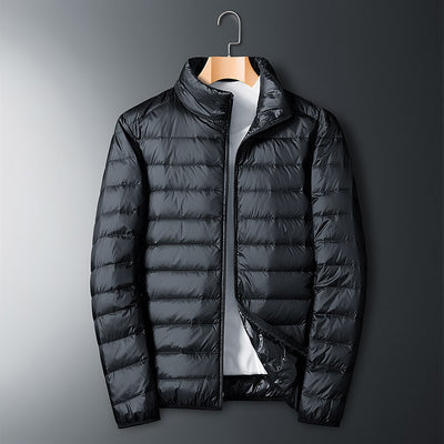 Chaqueta Acolchada de Plumas Ligera con Cuello de Pie para Otoño e Invierno - Image 14