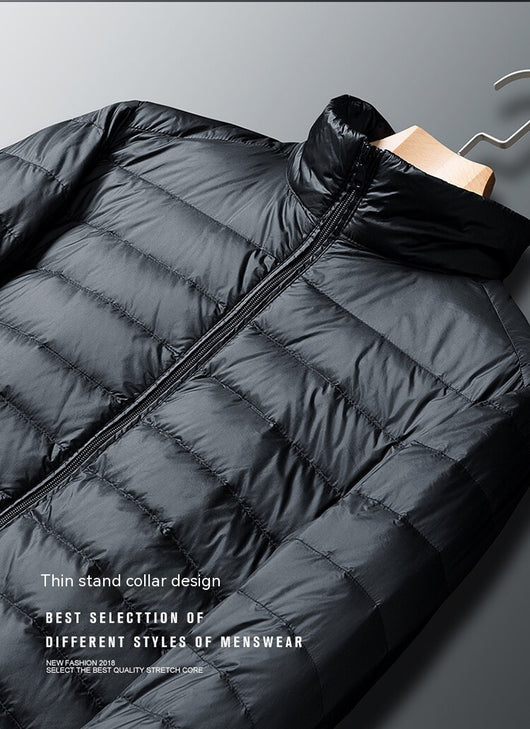 Chaqueta Acolchada de Plumas Ligera con Cuello de Pie para Otoño e Invierno - Image 15