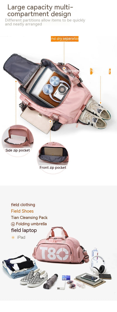 Bolsa de Viaje Deportiva con Separación Seco-Húmedo de Gran Capacidad - Image 13
