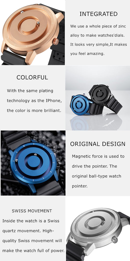 Reloj de Pulsera con Imán Esférico - Diseño Minimalista y Elegante - Image 33
