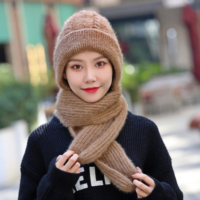 Conjunto Gorro y Bufanda Mujer Invierno - Diseño 2 en 1 con Forro Grueso - Image 6