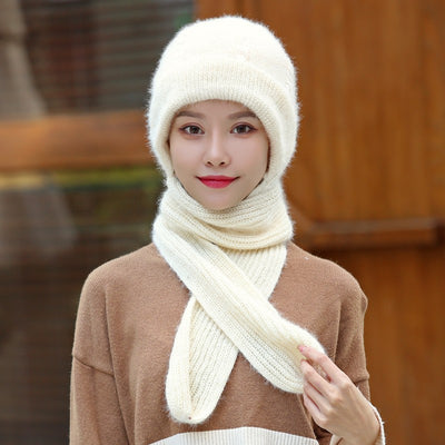 Conjunto Gorro y Bufanda Mujer Invierno - Diseño 2 en 1 con Forro Grueso - Image 9