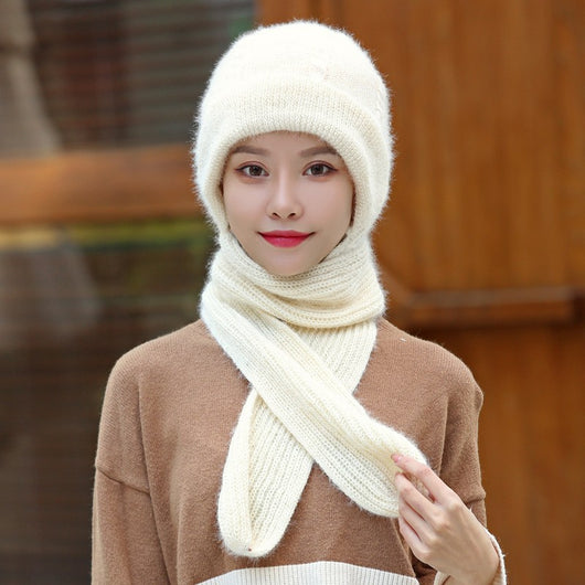 Conjunto Gorro y Bufanda Mujer Invierno - Diseño 2 en 1 con Forro Grueso - Image 9