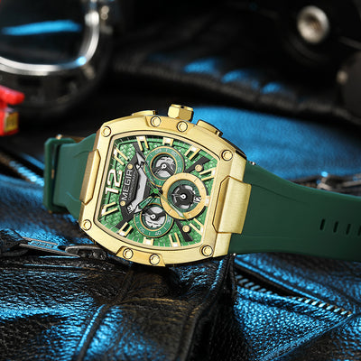 Reloj Deportivo Multifunción Estilo Barril de Vino para Hombre - Image 14
