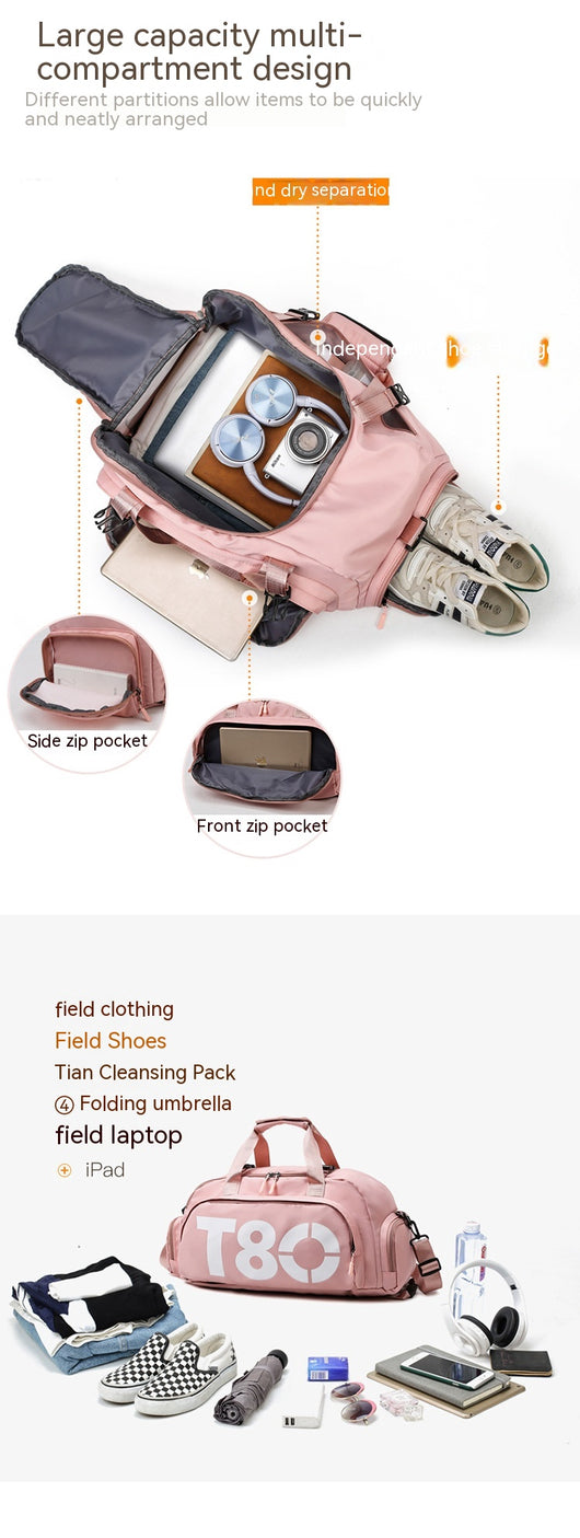 Bolsa de Viaje Deportiva con Separación Seco-Húmedo de Gran Capacidad - Image 26