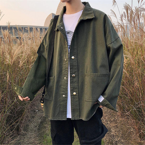 Chaqueta Casual Oversized Estilo Coreano Hong Kong