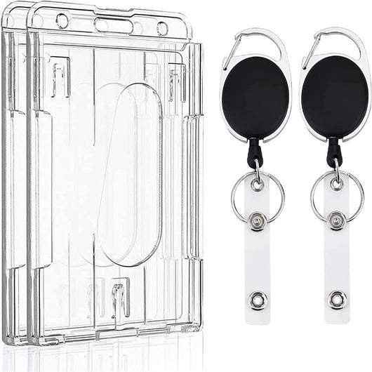 Portacédula Retráctil Negro con Clip de Seguridad - Image 10