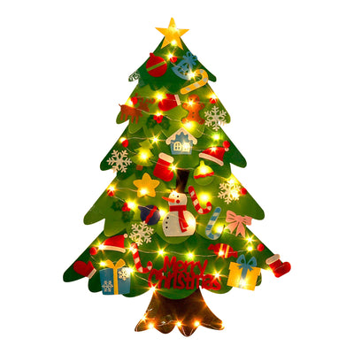 Árbol de Navidad DIY de Fieltro Infantil con Luces LED - Image 14