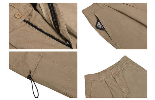 Pantalones de Trabajo Vintage Cintura Alta Pierna Ancha - Image 9