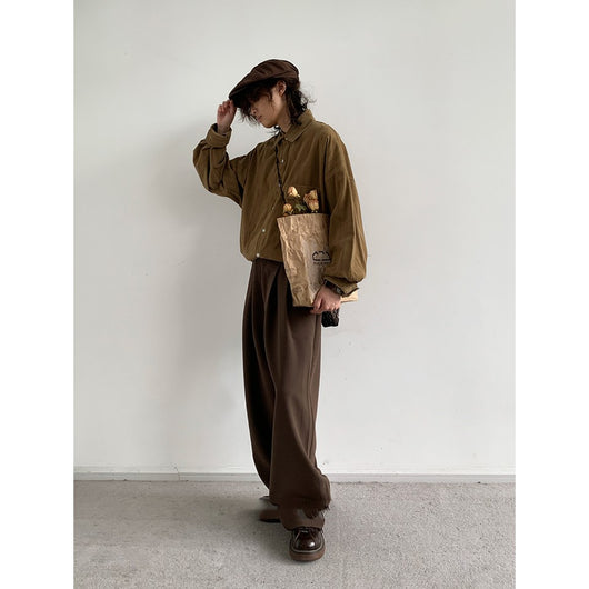 Camisa Retro Japonesa a Rayas Estilo Universitario - Image 12