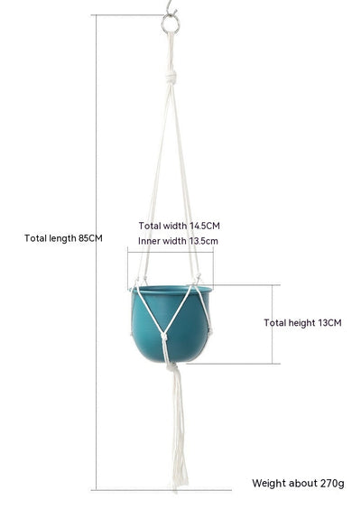 Macetero Colgante de Hierro Artístico para Decoración del Hogar - Image 18