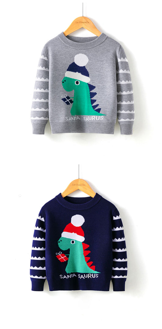 Suéter Navideño de Dinosaurio para Bebé Niño - Diseño Cartoon Otoño Invierno - Image 21
