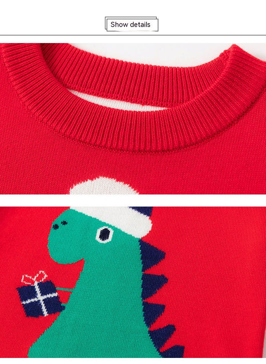 Suéter Navideño de Dinosaurio para Bebé Niño - Diseño Cartoon Otoño Invierno - Image 25