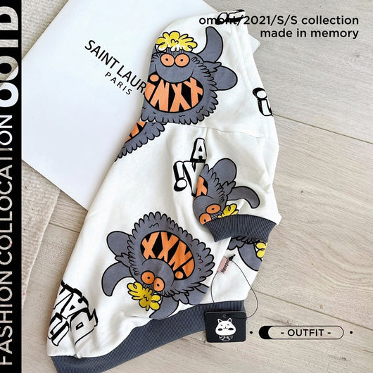 Suéter Casual para Mascotas con Diseño Graffiti - Perfecto para Primavera y Otoño - Image 7