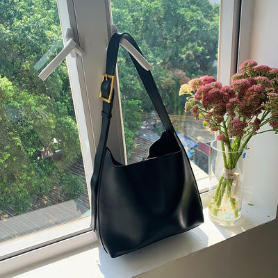 Bolso Bandolera Tipo Bucket de Gran Capacidad Versátil para Mujer - Image 9