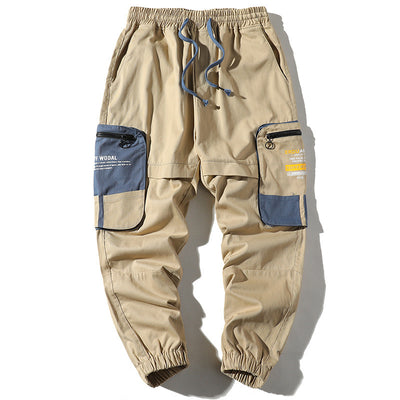 Pantalones Cargo Holgados con Bloques de Color y Bolsillos Amplios - Image 22