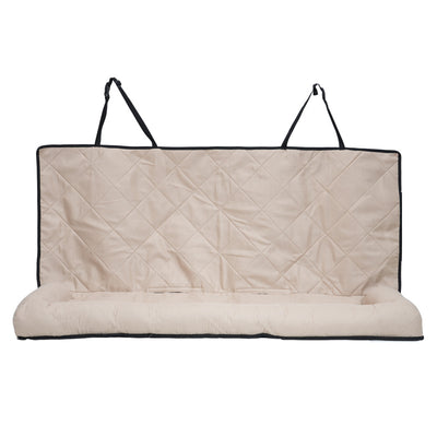 Cama Trasera para Perros en Auto - Colchoneta Khaki Impermeable - Image 7