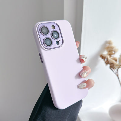 Funda Protectora de Silicona Líquida con Protector de Lente para iPhone 14 e iPhone 15 - Image 14