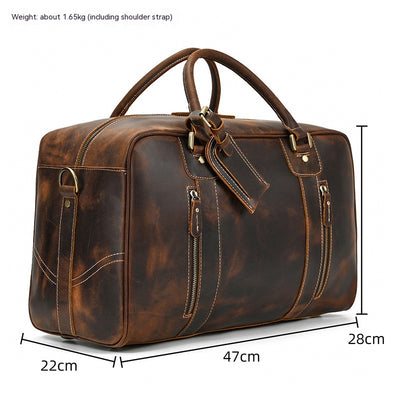 Bolso de Mano Grande en Cuero Genuino para Hombre - Image 27