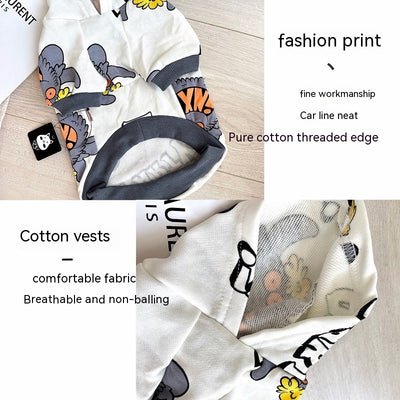 Suéter Casual para Mascotas con Diseño Graffiti - Perfecto para Primavera y Otoño - Image 16