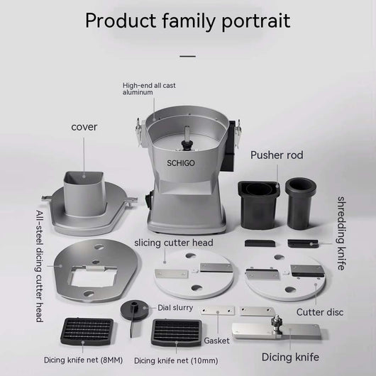 Cortadora Eléctrica Multifunción para Frutas y Verduras Uso Comercial - Image 15