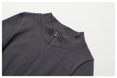 Jumpsuit Deportivo de Yoga Manga Larga con Cierre y Control Abdominal - Image 17
