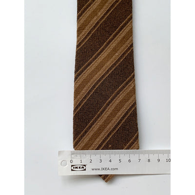 Corbata Retro Japonesa a Rayas Khaki - Estilo Universitario Versátil - Image 10