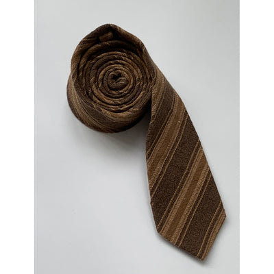 Corbata Retro Japonesa a Rayas Khaki - Estilo Universitario Versátil - Image 13